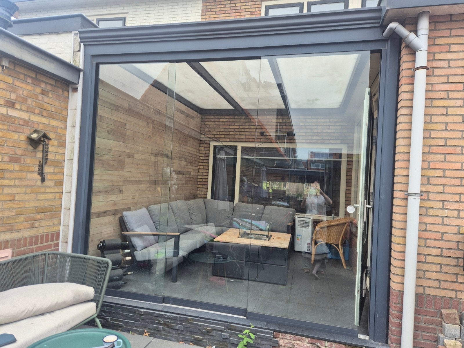 Grote glazen panelen voor schuifpui, Ophalen, Gebruikt, 80 tot 120 cm, 160 cm of meer