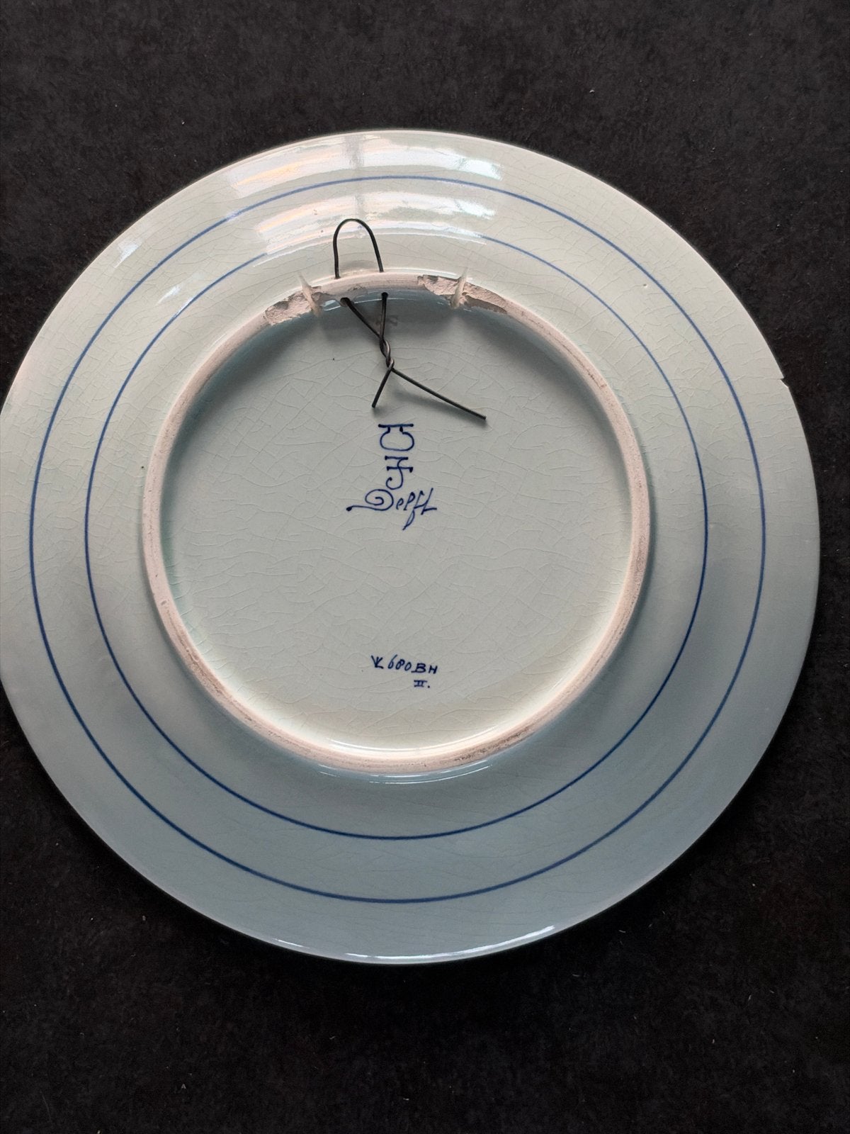 Delfts Blauw bord Beatrix geboorte 1938, Antiek en Kunst, Ophalen of Verzenden
