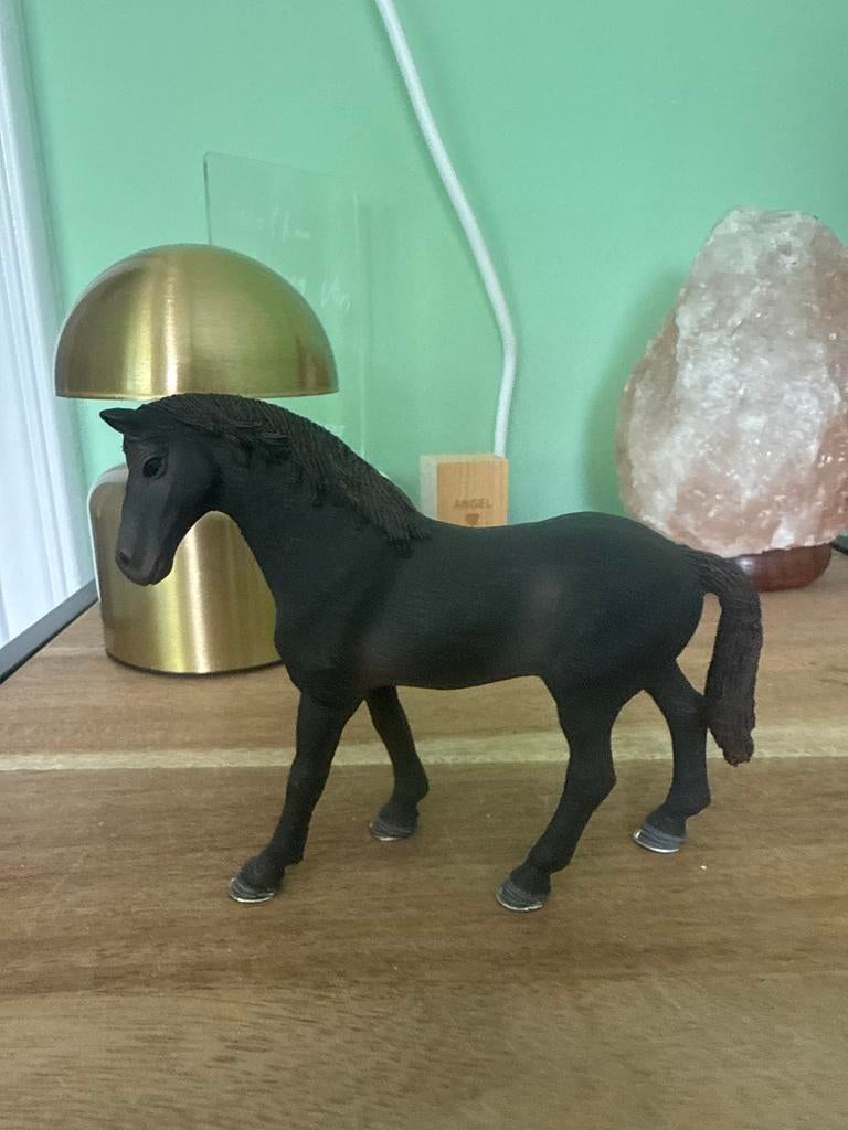 Schleich Fries paard - Zwart speelgoed paard, Ophalen of Verzenden, Gebruikt, Jongen of Meisje