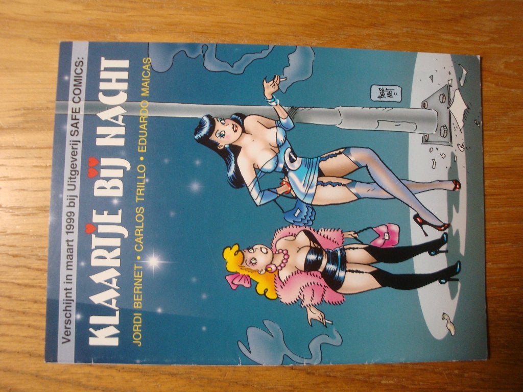 Klaartje bij Nacht - Safe Comics (1999), Gelezen, Eén stripboek, Jordi Bernet, Carlos Trillo, Eduardo Maicas, Ophalen of Verzenden