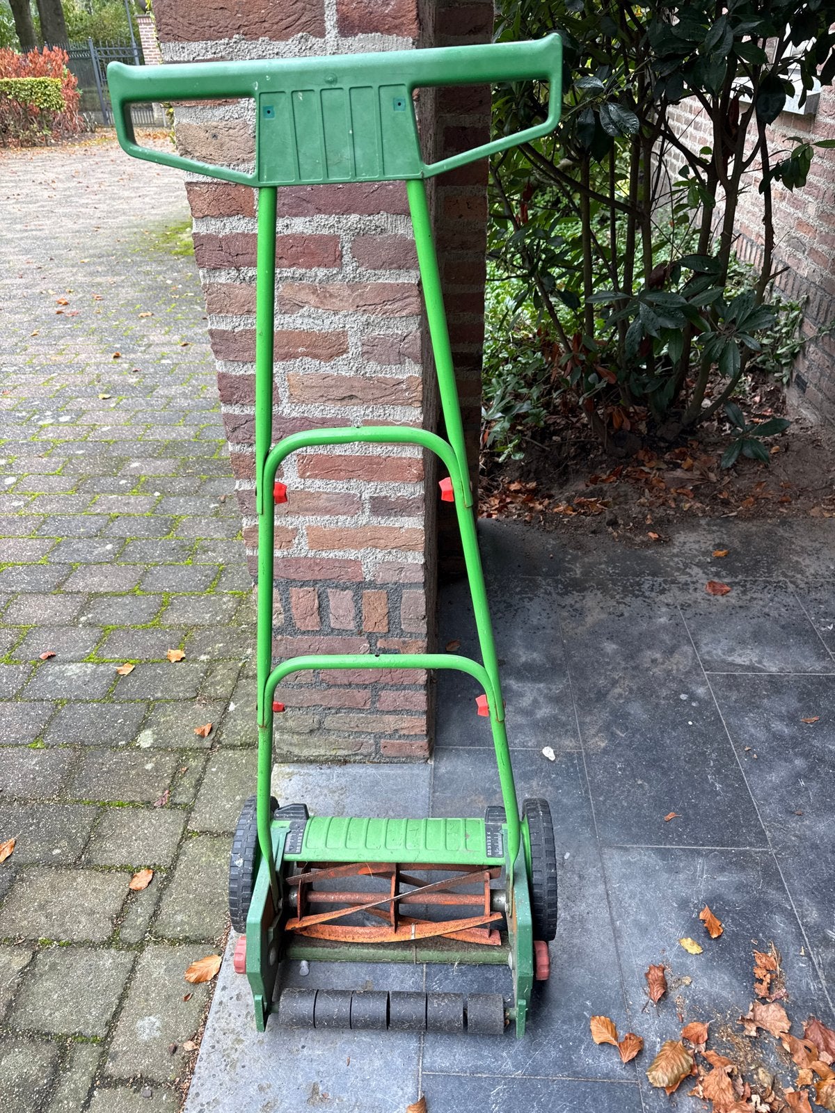 Handgrasmaaier - Groen, gebruikt, Ophalen, Gebruikt, Handgrasmaaier, 30 t/m 39 cm