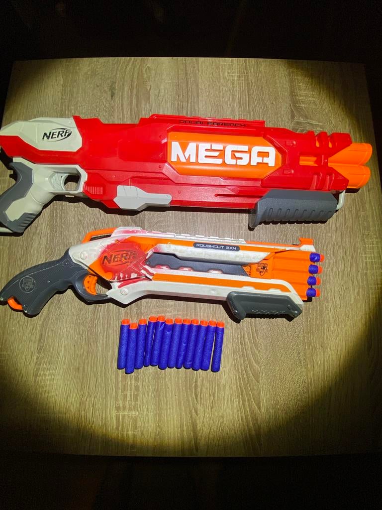 2 Nerf guns met 20 pijltjes, Ophalen, Gebruikt, Jongen of Meisje