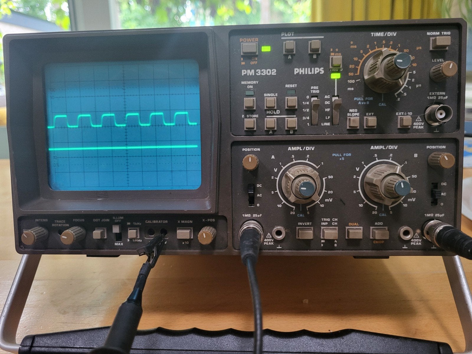 Philips PM3302 20 MHz Dual channel Digital storage  O, Ophalen, Gebruikt