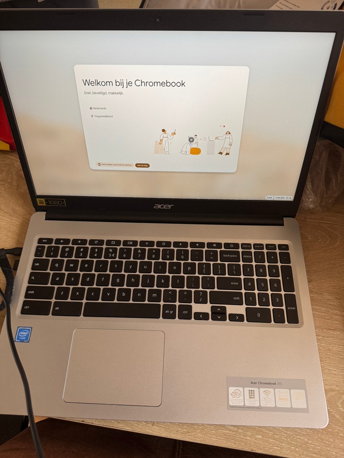 Acer Chromebook 315, Computers en Software, Chromebooks, Ophalen, 14 inch, 4 GB of minder, 64 GB