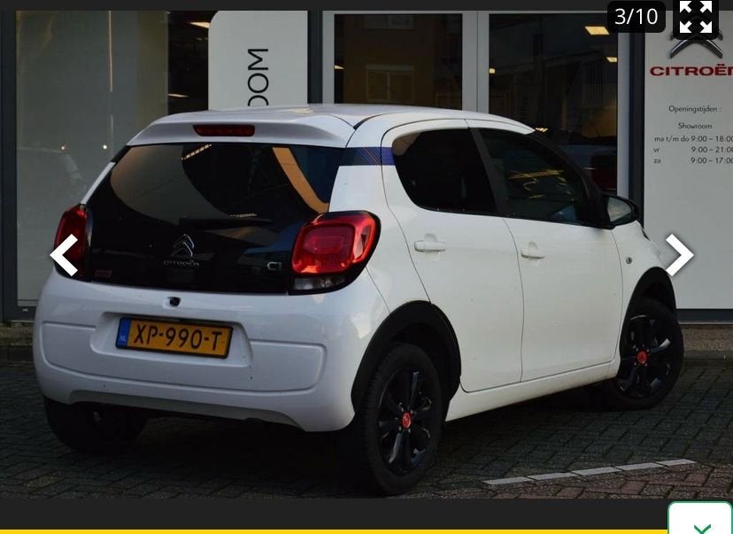 Citroën C1 1.0 VTi 72PK S&S 5D 2019 Wit, Voorwielaandrijving, 4 stoelen, C1, Wit