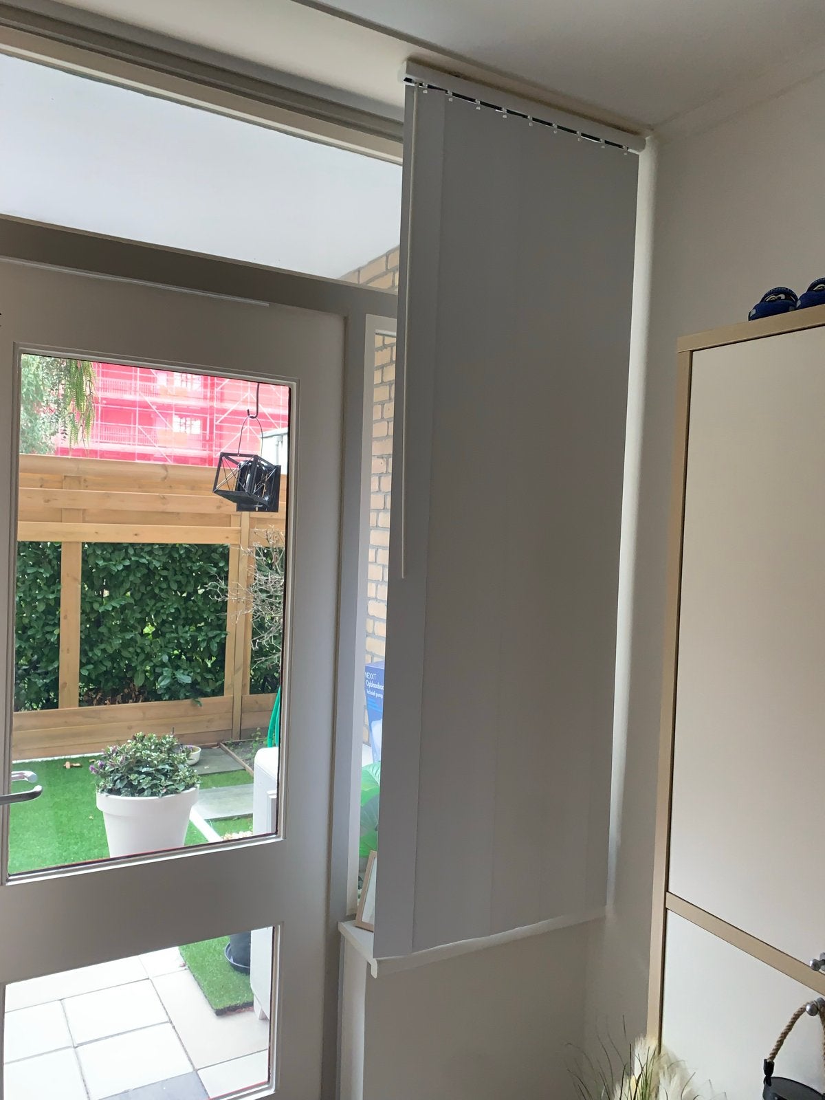 Witte lamellen voor deur of raam, Ophalen, Zo goed als nieuw, Wit, Lamellen