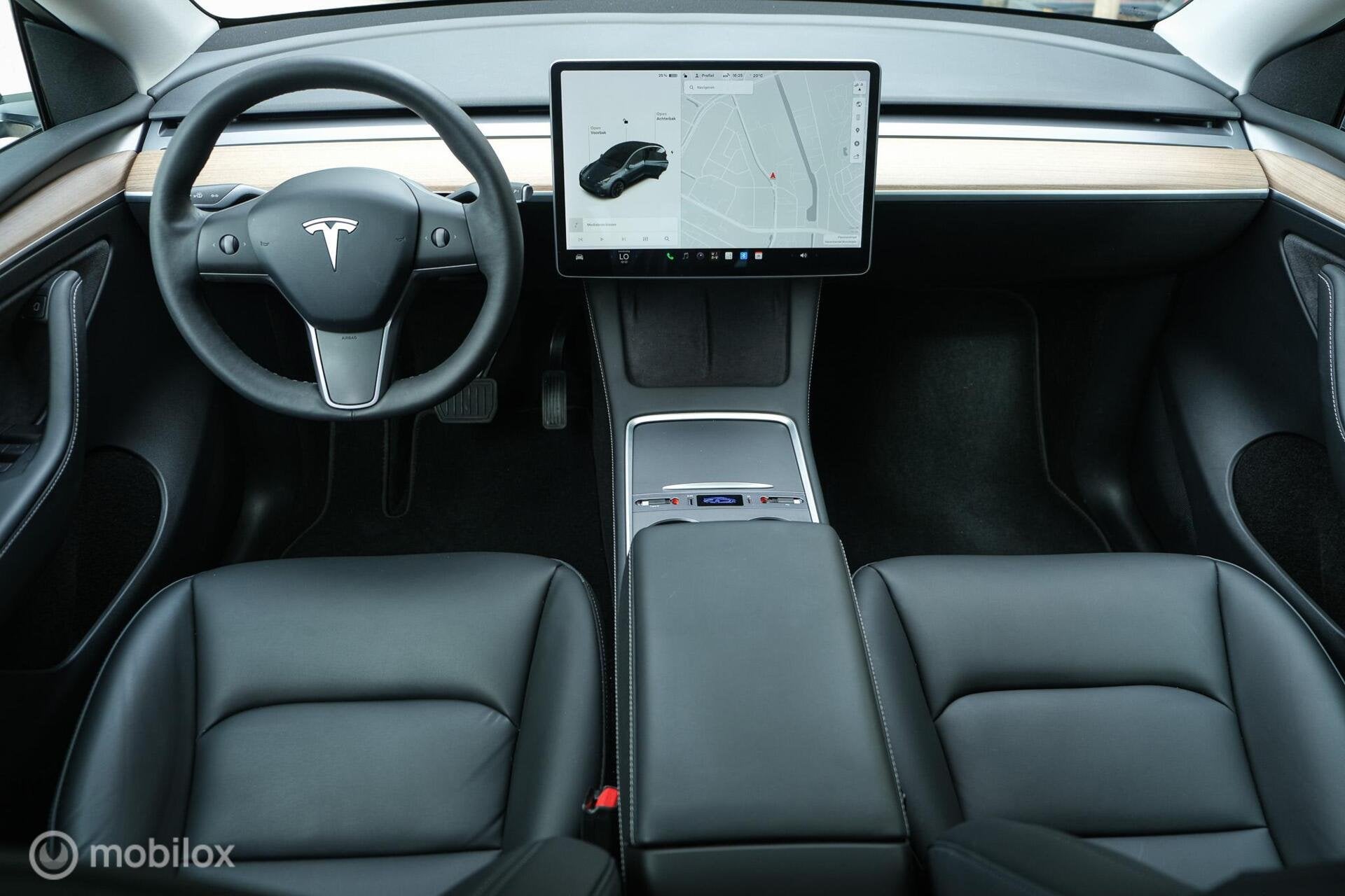 Tesla Model Y Long Range AWD 75 kWh | Full Self-Driving pack, Automaat, Stof, Gebruikt, Zwart