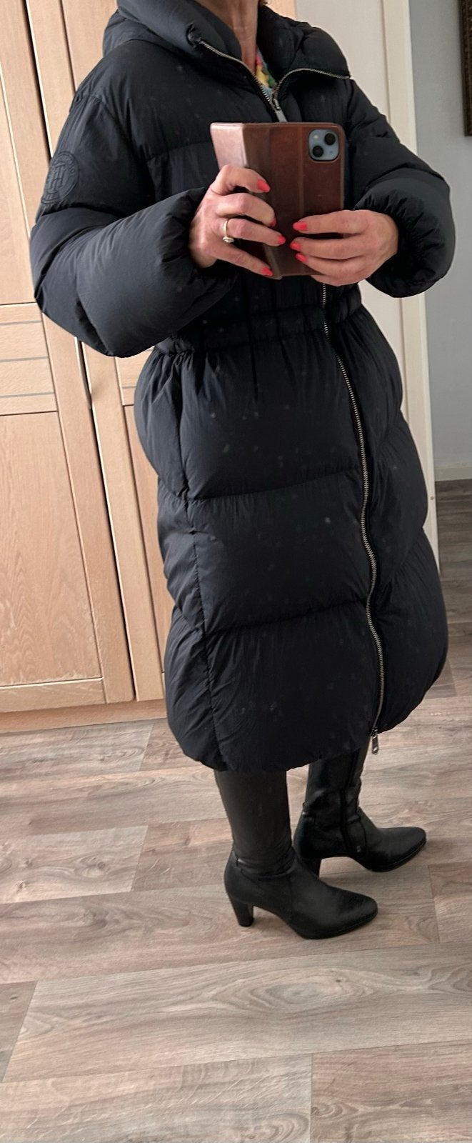 Tommy Hilfiger dames winterjas, maat 40, Ophalen, Zo goed als nieuw, Zwart