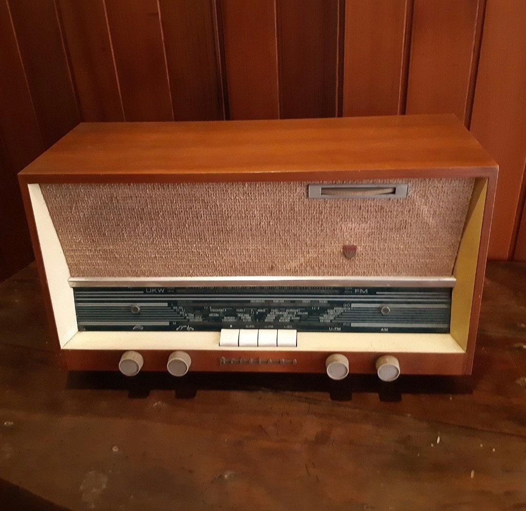 Vintage Aristona buizenradio, Ophalen, Gebruikt, Radio