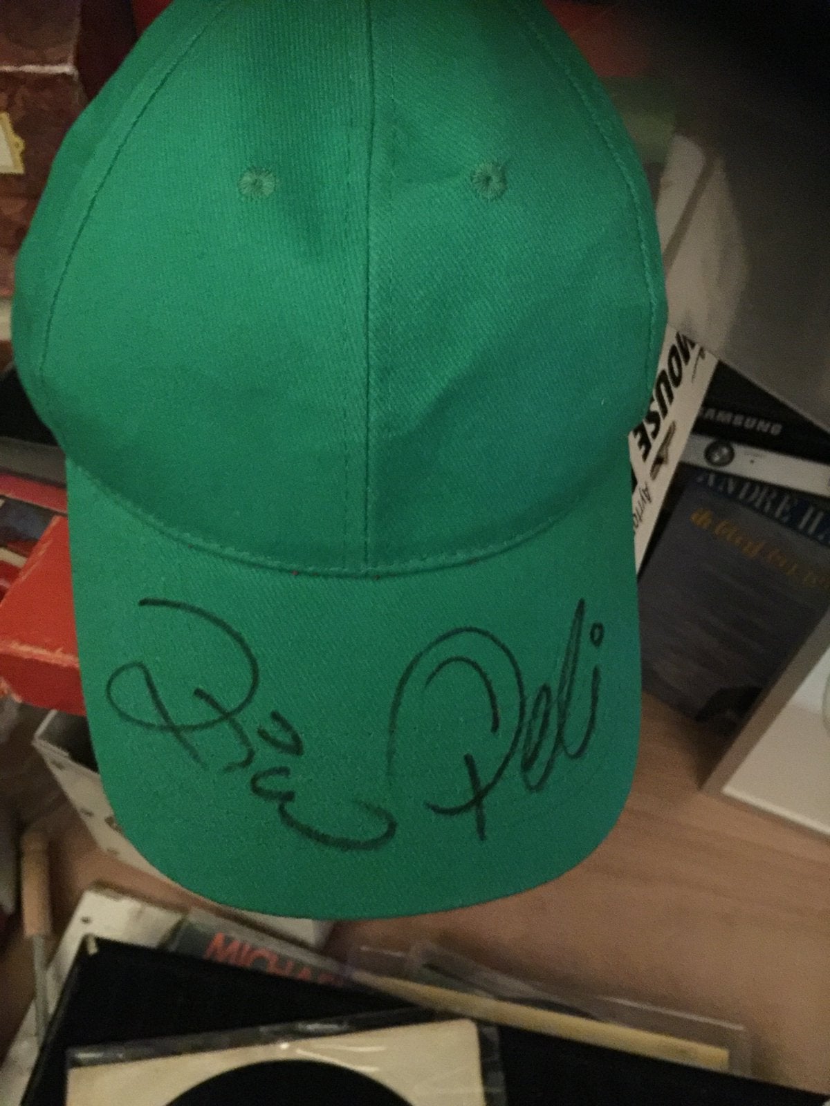 Petje vintage gesigneerd zico en Pele Brazilië, Verzamelen, Ophalen of Verzenden, Zo goed als nieuw, Buitenlandse clubs, Shirt