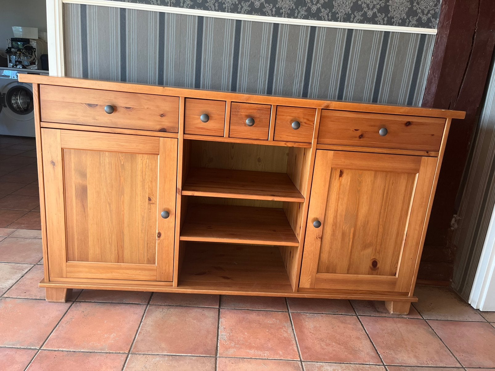 IKEA Stornäs dressoir - massief grenen hout, Ophalen, Gebruikt, 25 tot 50 cm, Grenenhout