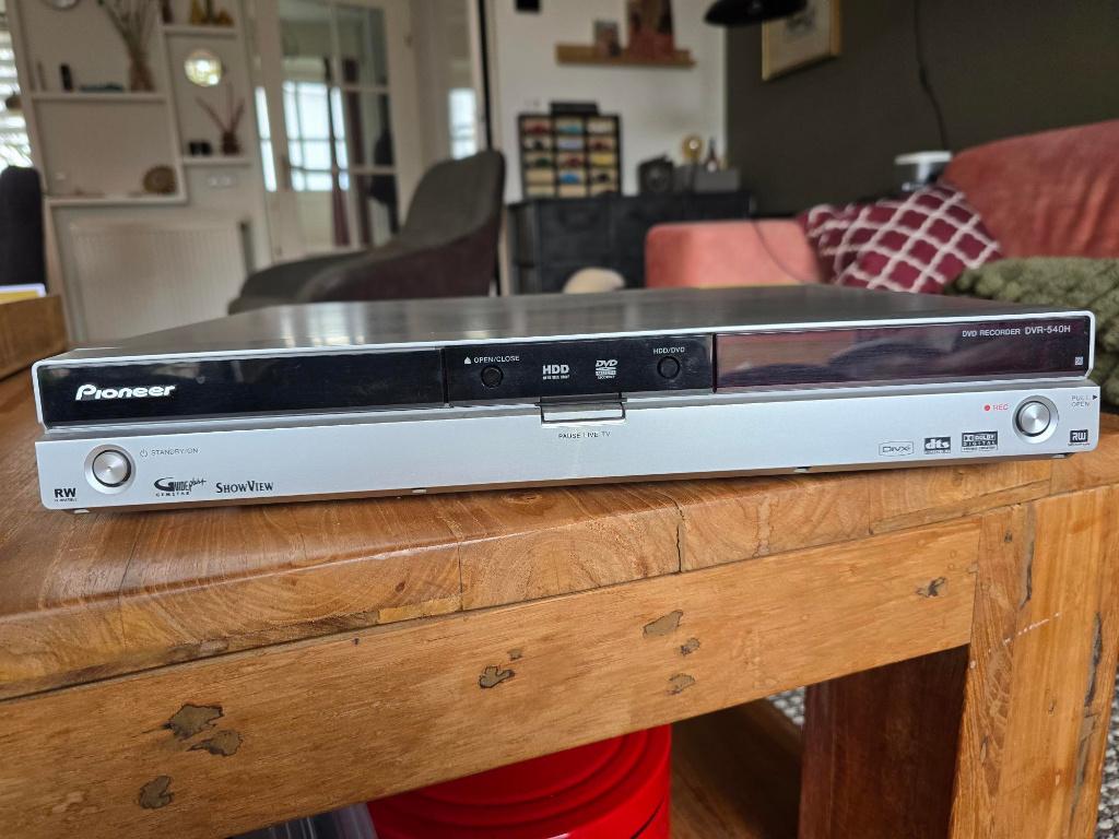 dvd speler Pioneer DVR-540H, Ophalen, Met harddisk, Dvd-recorder, Zo goed als nieuw