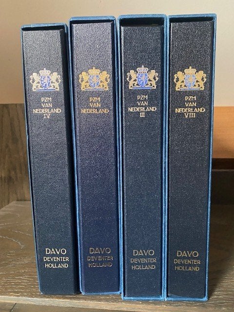 4 DAVO albums voor postzegelmapjes met cassette, Ophalen of Verzenden, Postfris