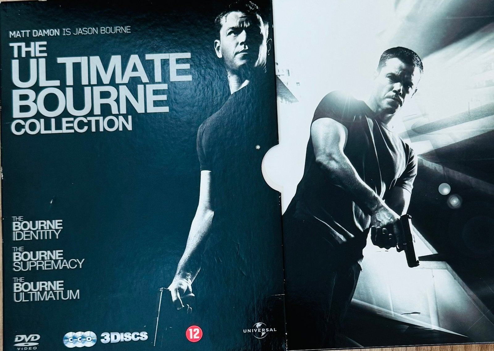 Bourne identity collection op dvd 3 films van matt damon, Vanaf 12 jaar, Ophalen of Verzenden, Zo goed als nieuw, Actie en Avontuur