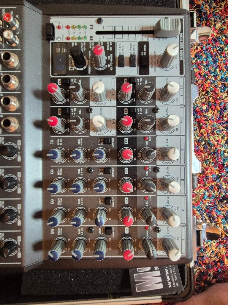 Behringer Xenyx 1202FX, Muziek en Instrumenten, Mengpanelen, Ophalen, Zo goed als nieuw, 10 tot 20 kanalen, Microfooningang