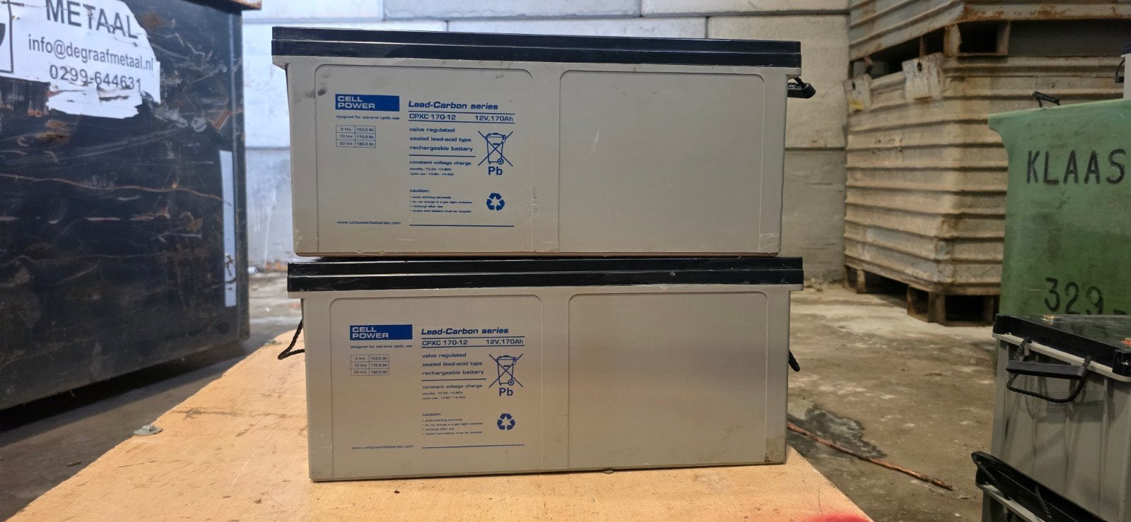 5x Cellpower accus 12V 170AH AGM, Ophalen of Verzenden, Audio