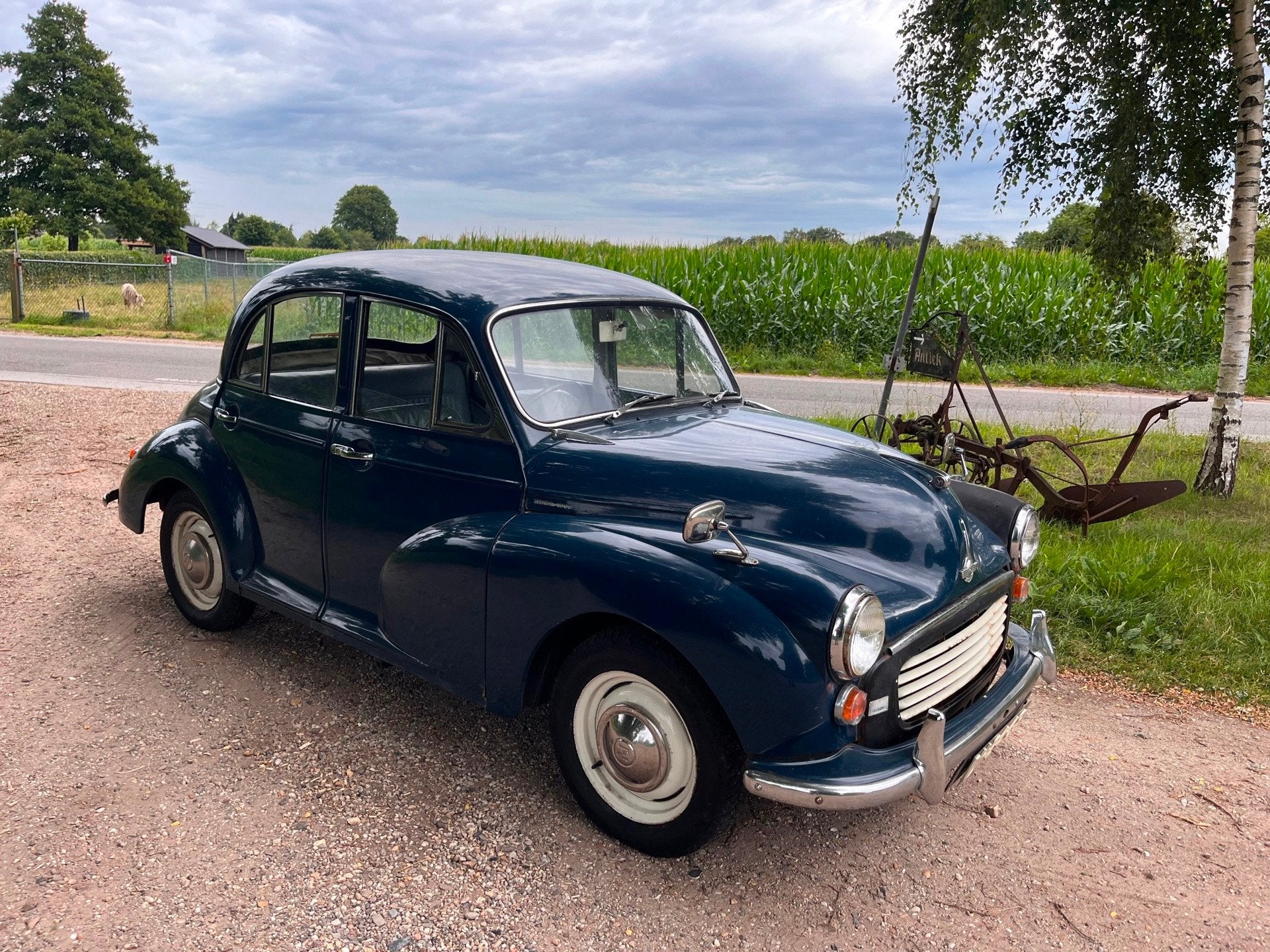 Morris MINOR 1000, Auto's, Overige merken, Achterwielaandrijving, Blauw, Bedrijf
