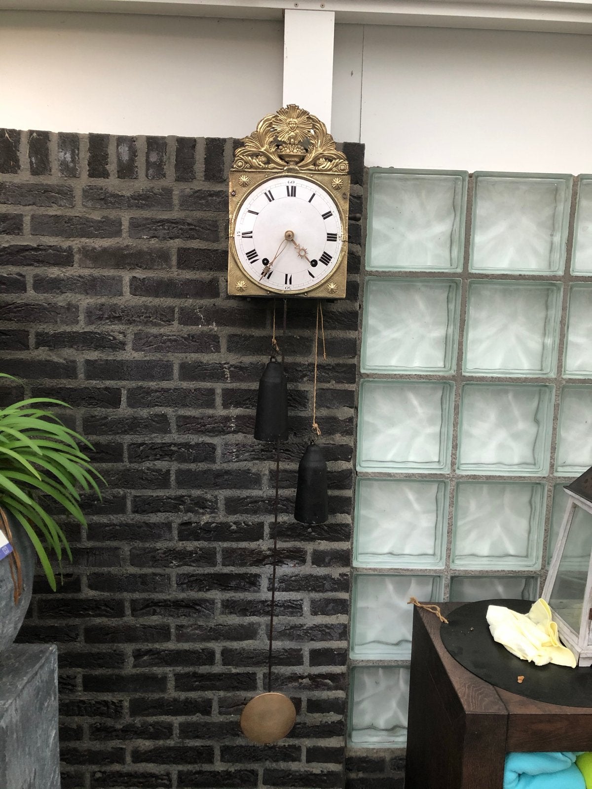 Antieke Vouwslinger Klok - Prachtig Decoratief Stuk, Ophalen