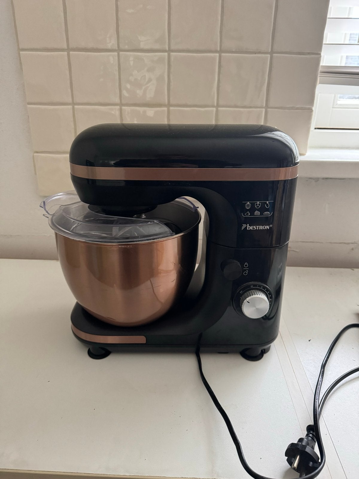 Bestron Keukenmachine met koperen kom, 3 tot 4 liter, Ophalen, Gebruikt, 3 snelheden of meer