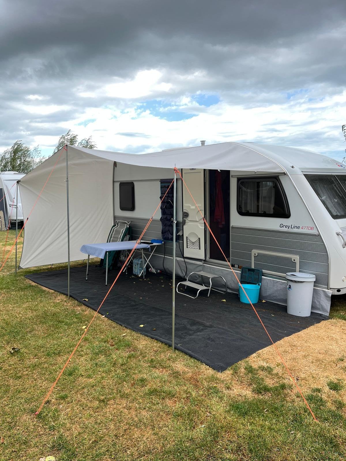 Schuifluifel Kreta maat 7 (860-900 cm) voor caravan, Caravans en Kamperen, Voortenten en Luifels, Ophalen of Verzenden, Gebruikt