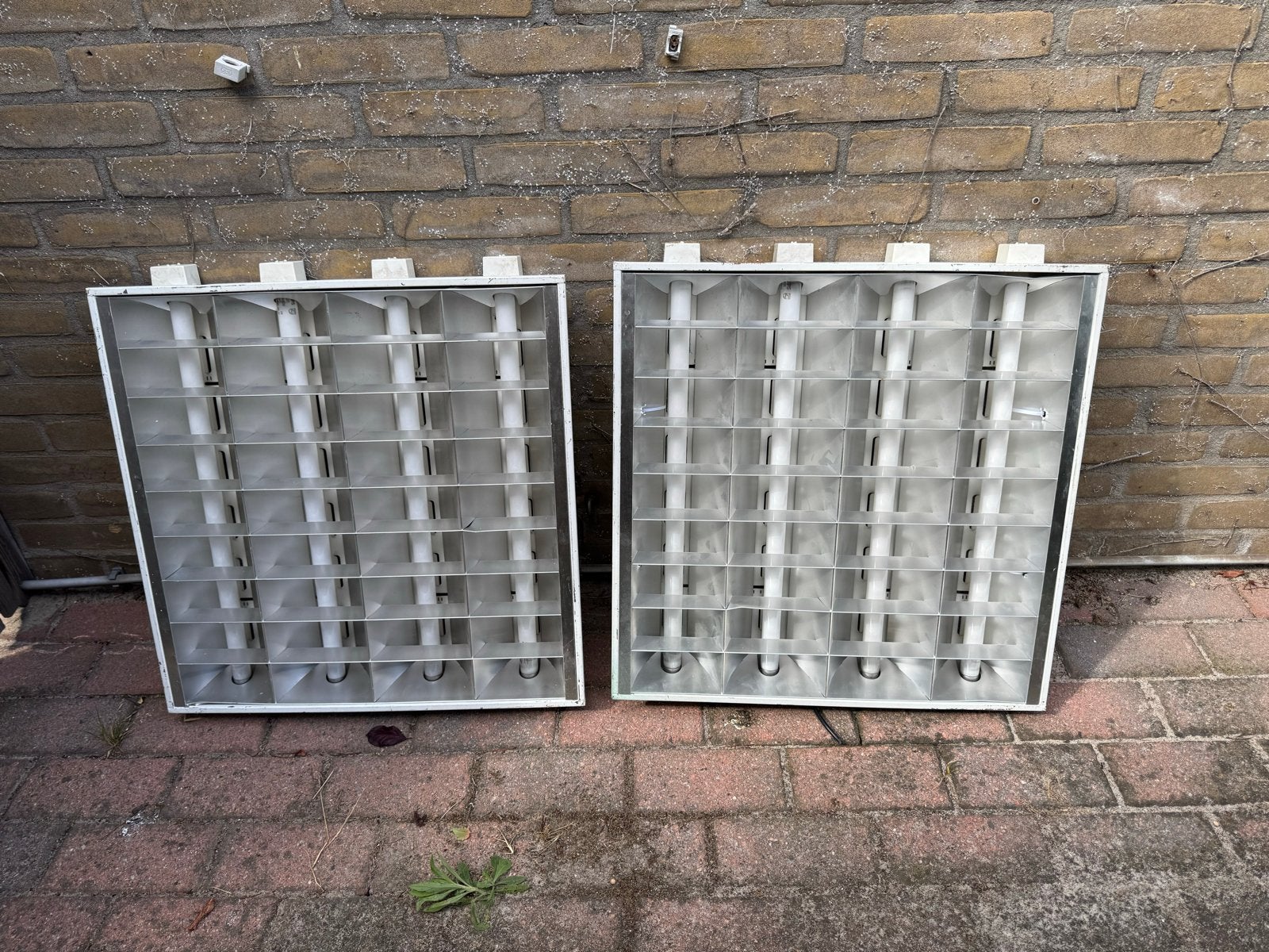 TL verlichting armaturen - Set van 2, Wit, Overige merken, Gebruikt, G13 (TL)