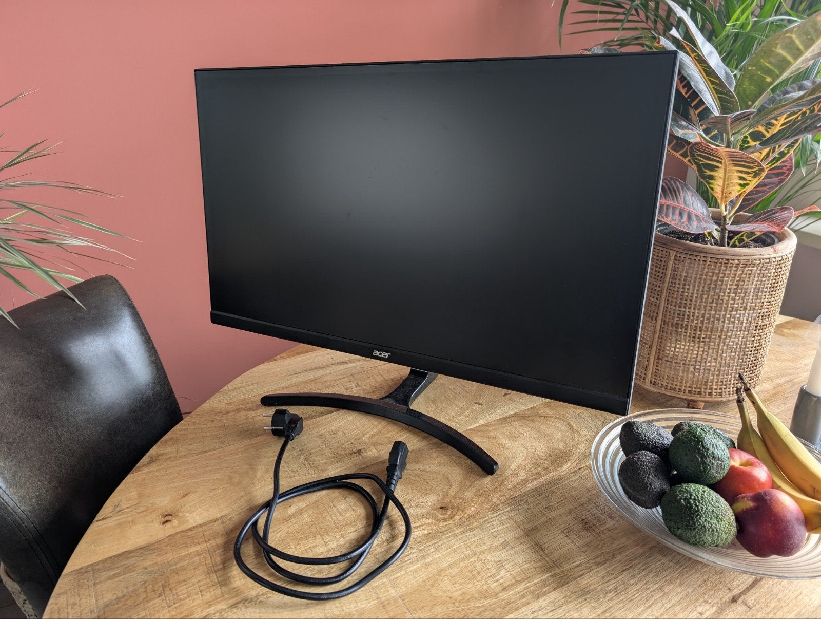 Acer K273 Monitor - 27", 1080p, 75hz, HDMI, VGA, Ophalen, Gebruikt, IPS, Kantelbaar
