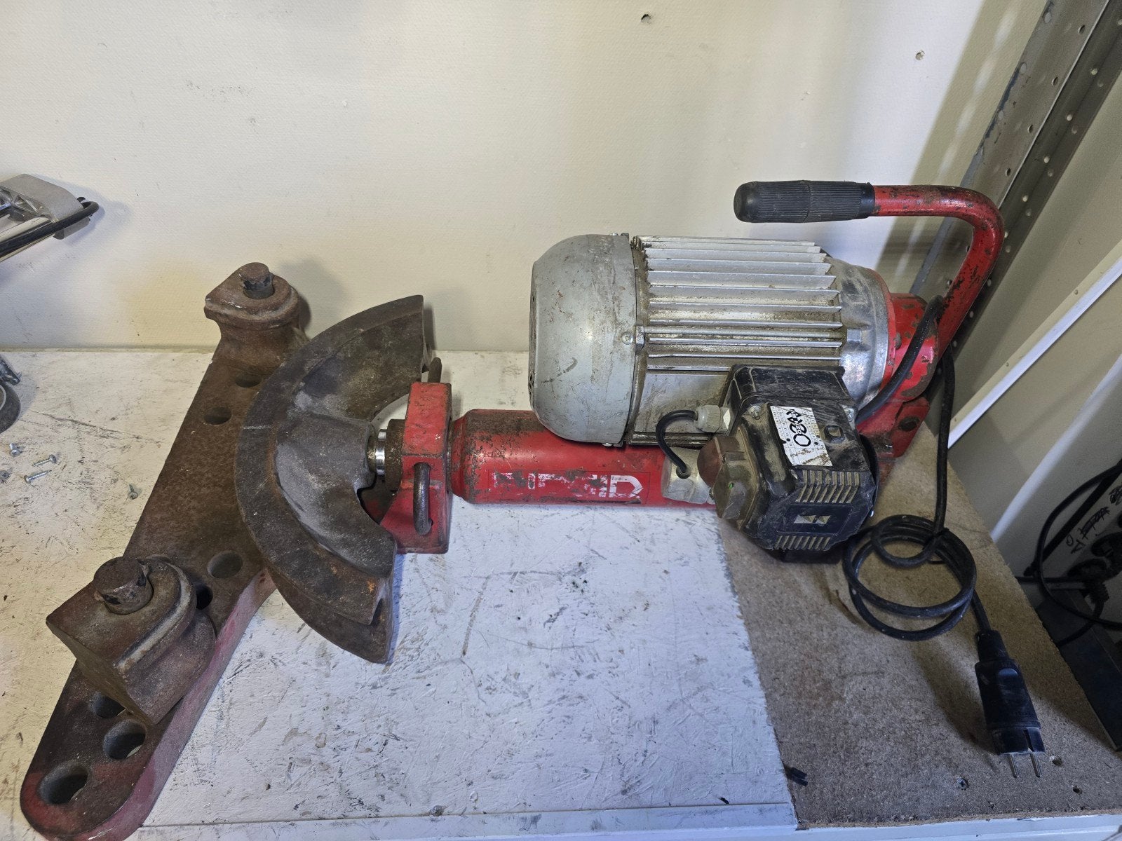Ridgid zwaar Elektrisch-hydraulische Buigpomp 230 Volt, Ridgid, Ophalen of Verzenden, N.v.t, Werkbankslijpmachine