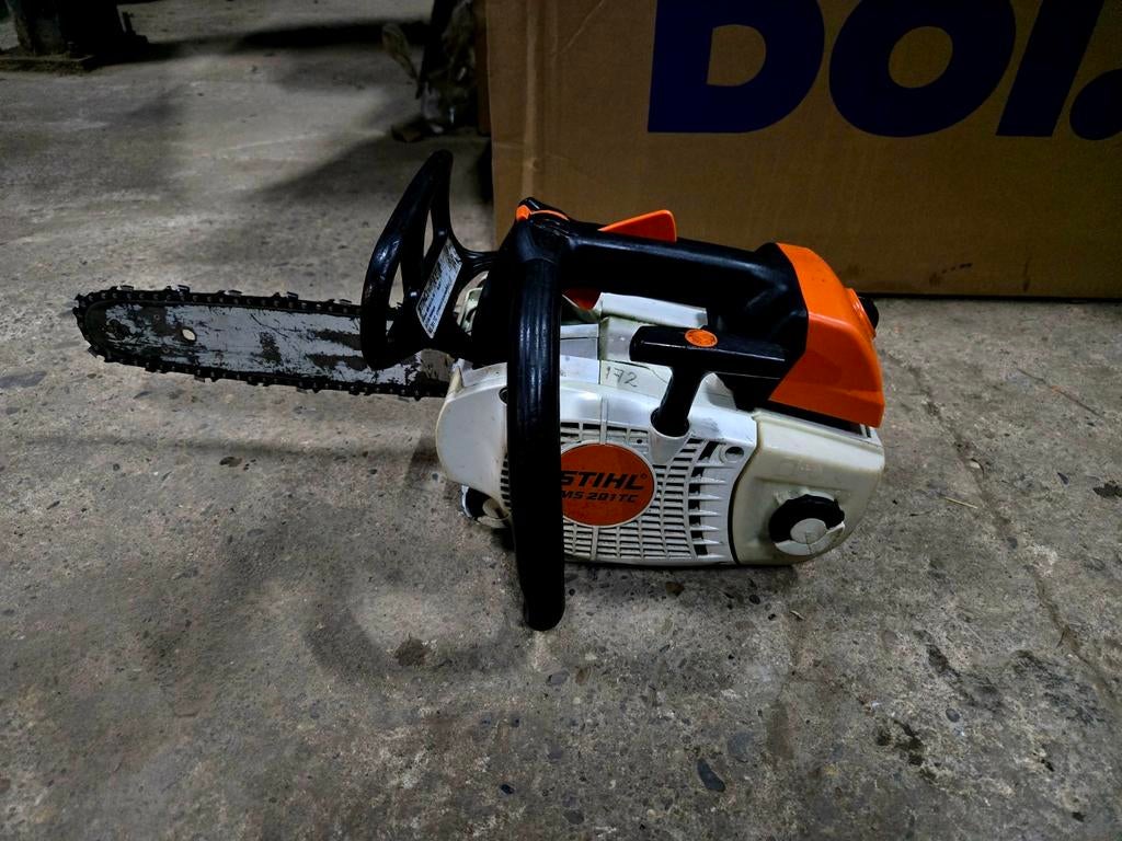 Stihl MS201 T Tophandle kettingzaag | M-Tronic | 30cm MS201T, Tuin en Terras, Info@stihl.nl, Gebruikt, Stihl MS201 T tophandel