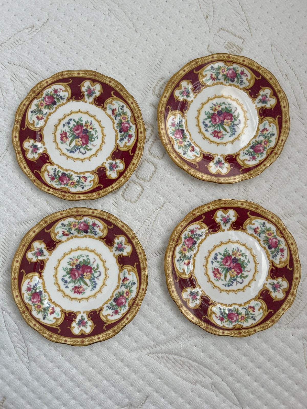 Royal Albert Lady Hamilton Gebaksbordjes - Set van 4, Ophalen of Verzenden