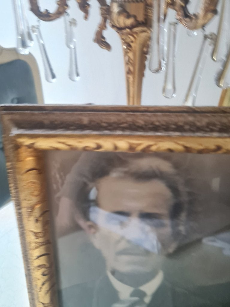 Grote oude fotolijst kan zelfstandig staan foto 1 t/m 6, Heikant 21 Kaatsheuvel, Belle Vieille Brocante, Standaard fotolijst, Ophalen of Verzenden