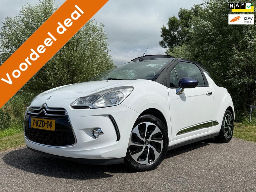 Citroen DS3 Cabrio 1.2 VTi Chic / slechts 110.807 km / Airco, Auto's, Citroën, Bedrijf, Te koop, DS3, ABS, Airbags, Airconditioning