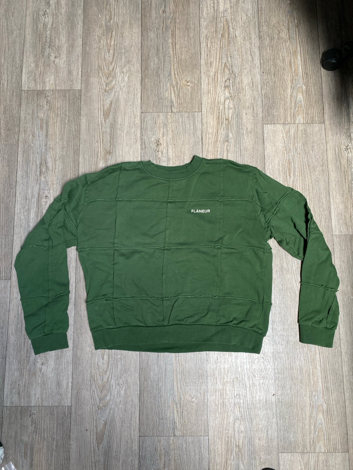 Flâneur Groene Patchwork Trui - Zo goed als nieuw, Ophalen of Verzenden, Zo goed als nieuw, Overige maten, Groen