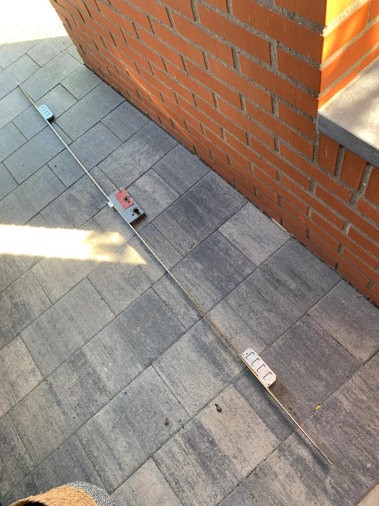 3 punts sluiting, Doe-het-zelf en Verbouw, Deuren en Horren, Ophalen, Gebruikt, Buitendeur, Metaal