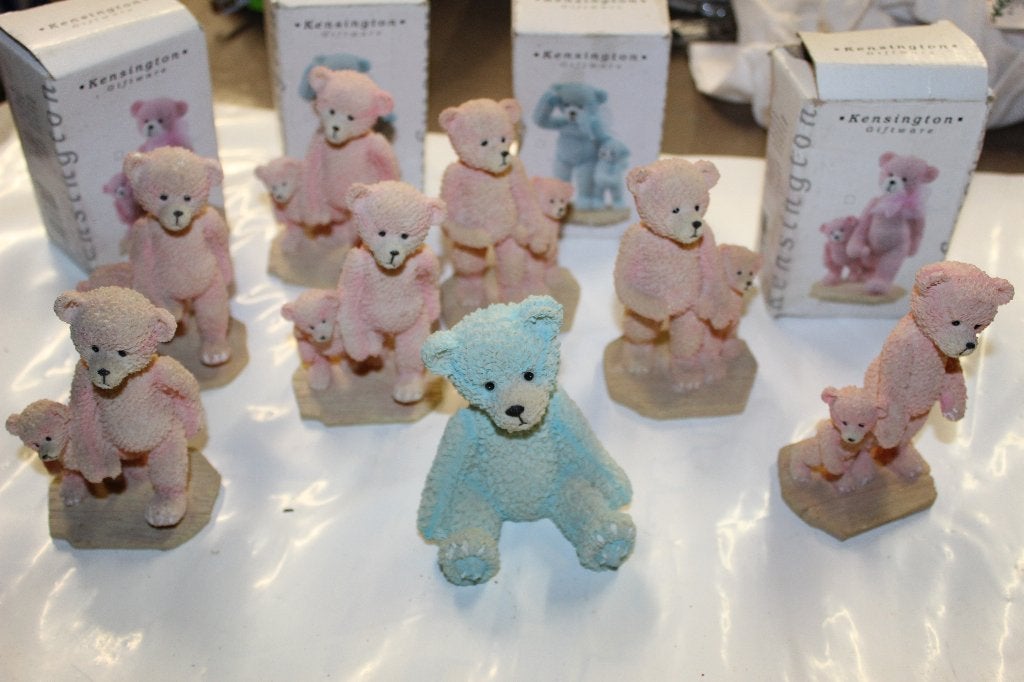 12 Polystone Beertjes - 12cm Hoog, Ophalen of Verzenden, Zo goed als nieuw, Dier