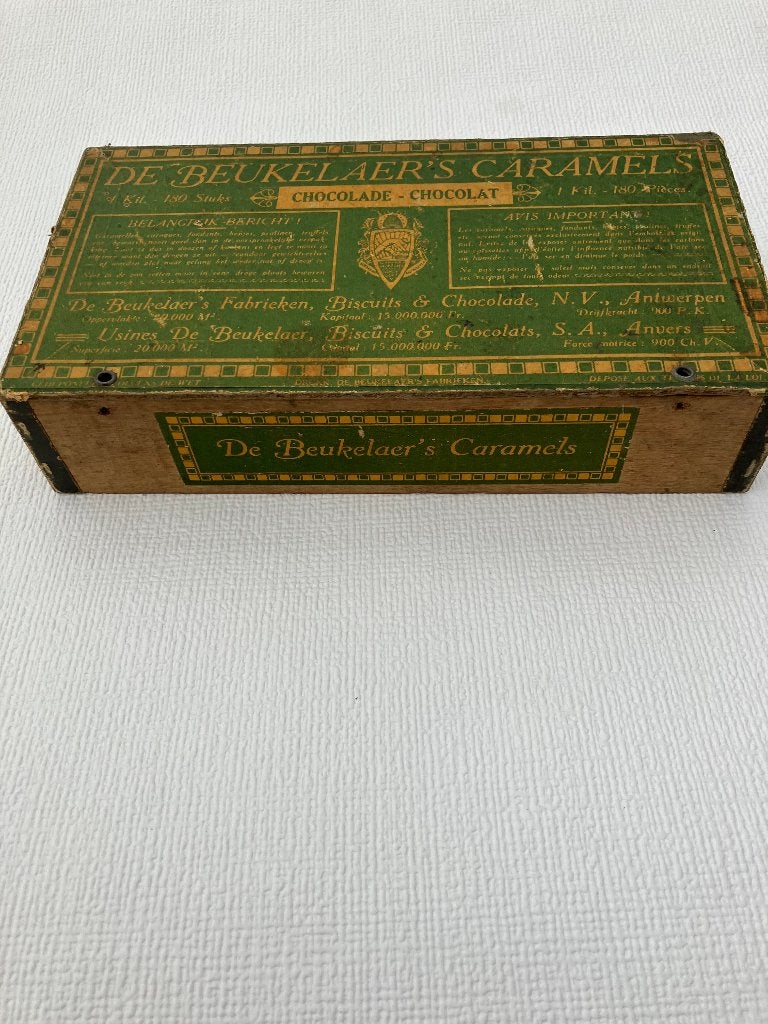 Oude kist De Beukelaer Caramels, Ophalen of Verzenden, Gebruikt, Overige