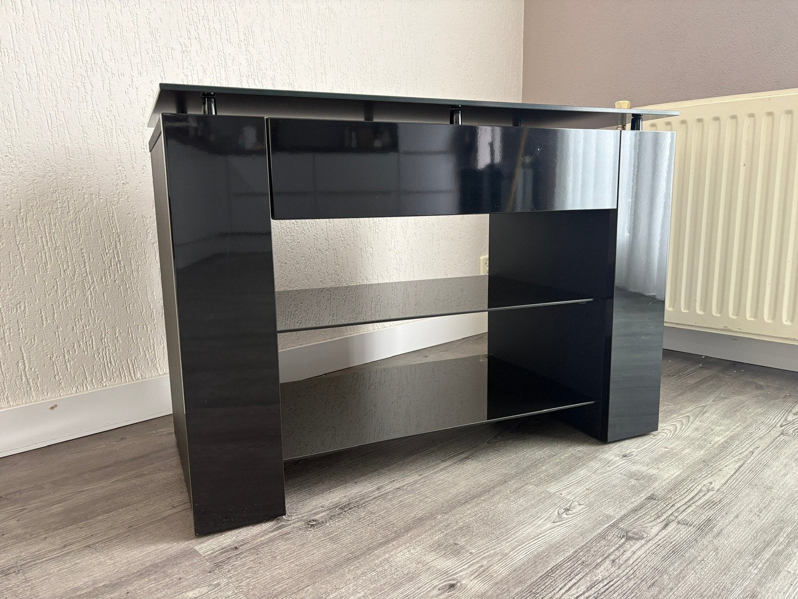 TV-meubel, Ophalen, Glas, 50 tot 100 cm, Minder dan 100 cm