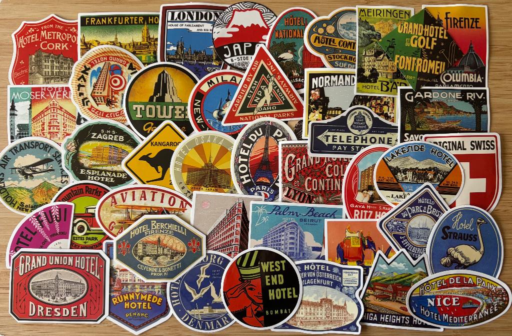 Reizen, landen, travel stickers, Verzenden, Nieuw, Meerdere stickers