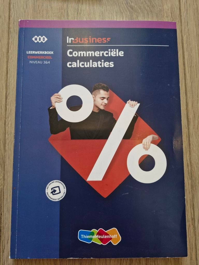 InBusiness Commerciële calculaties MBO niveau 3&4, Ophalen of Verzenden, Zo goed als nieuw, MBO, Gamma
