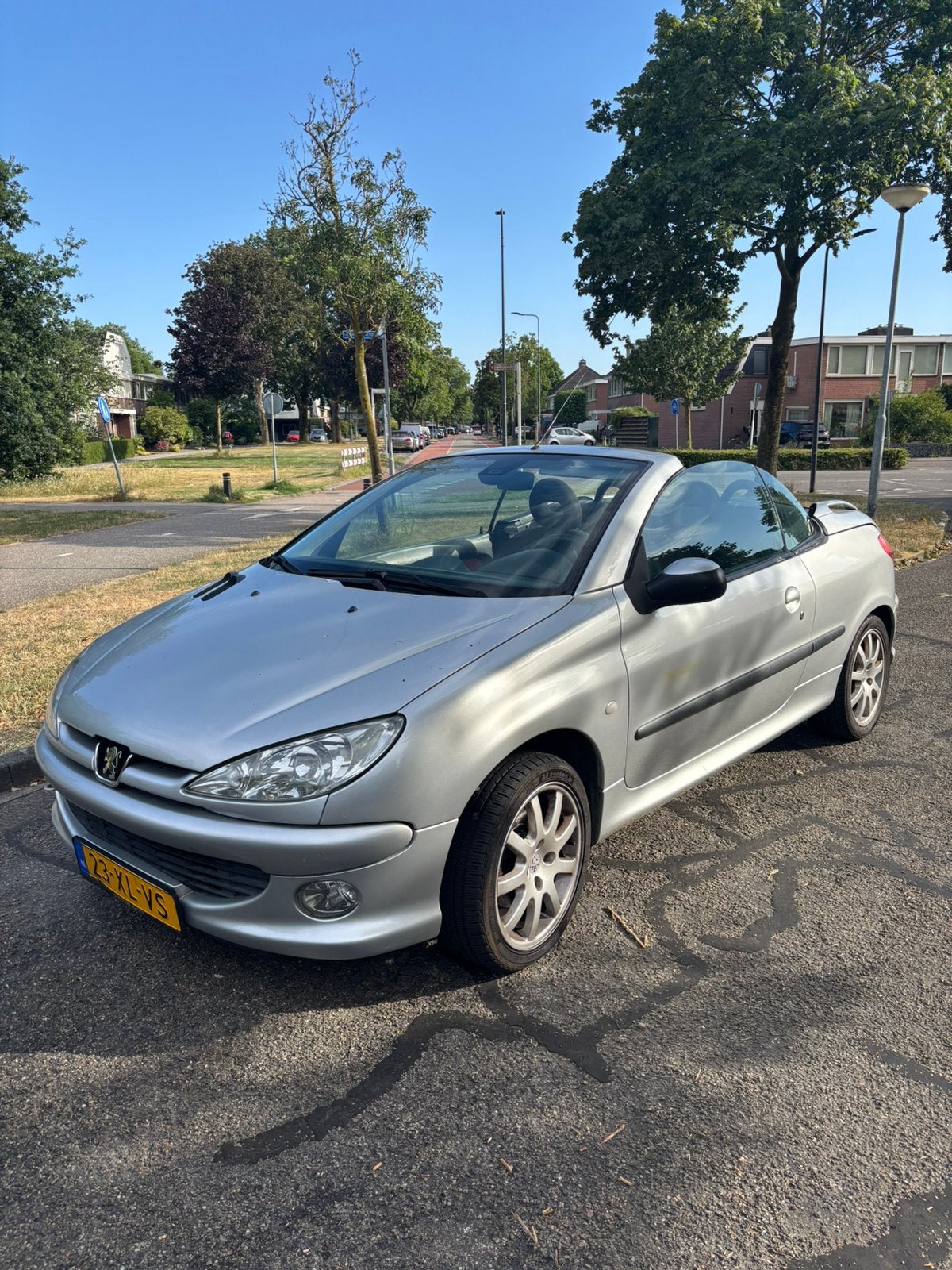 Peugeot 206 2.0 16V CC 2002 Grijs. MOET WEG! BIEDEN, Ophalen, Voor, Peugeot, Motorkap