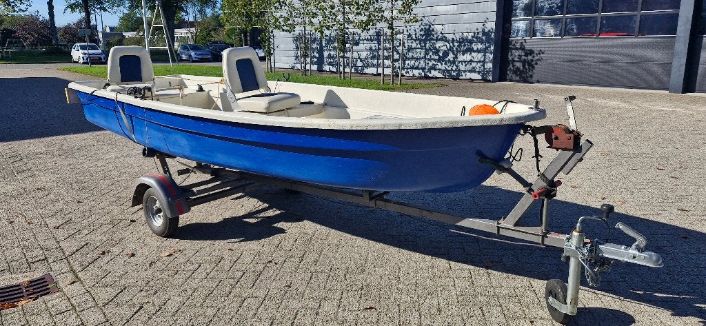 visbootje, Ophalen, Gebruikt, 4 m, Tot 10 pk