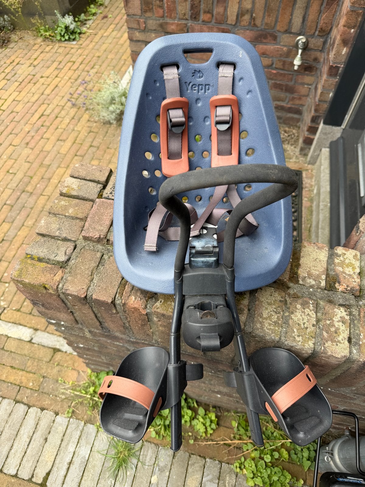 Yepp GMG fietsstoeltje voorzitje met windscherm, Voorzitje, Ophalen of Verzenden, 0 t/m 13 kg, Gebruikt