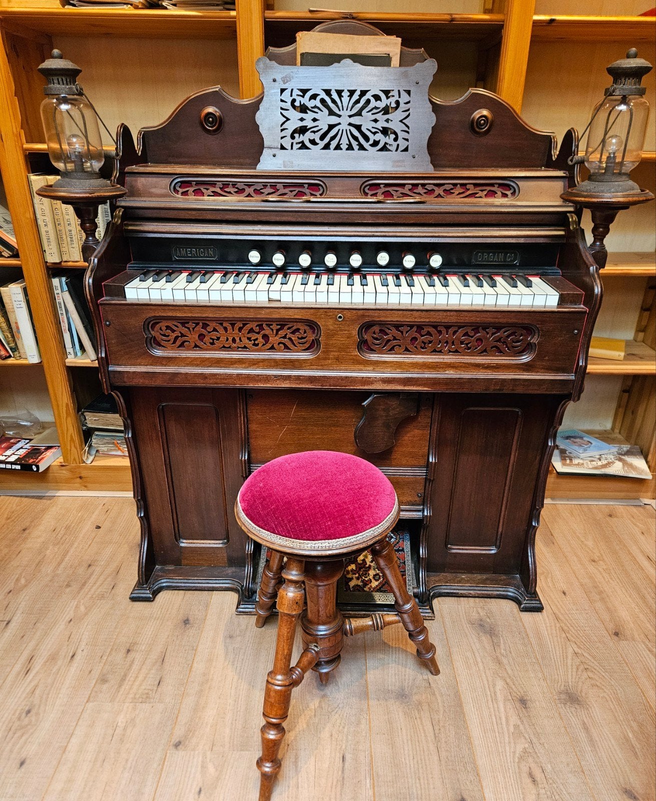 harmonium met kruk, Ophalen, Gebruikt, 1 klavier, Harmonium