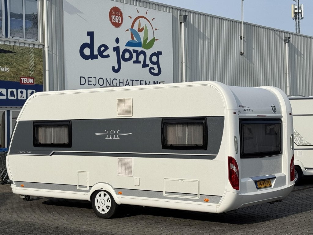 Hobby Excellent 540 UFF -rondzit-queensbed, Caravans en Kamperen, Schokbreker, Rondzit, Hobby, Bedrijf