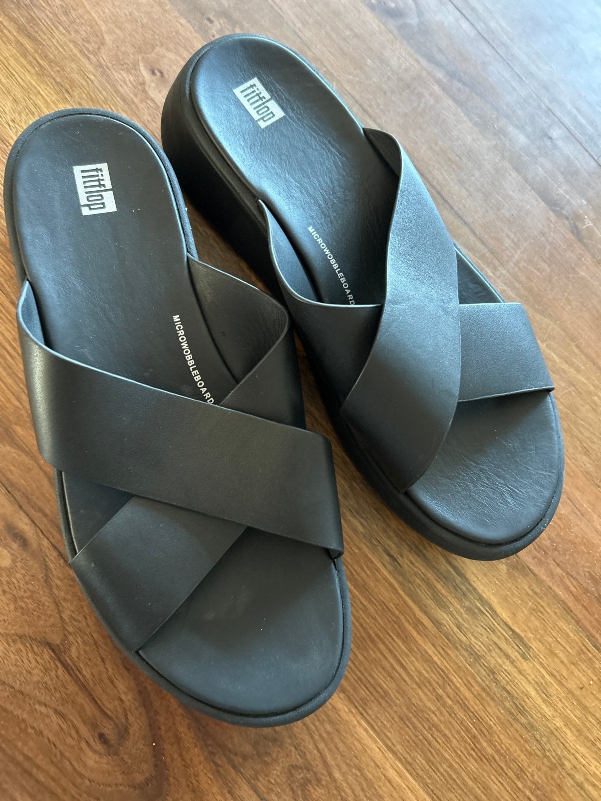 Fitflop slippers maat 43, Ophalen of Verzenden, Gedragen, Zwart, Slippers