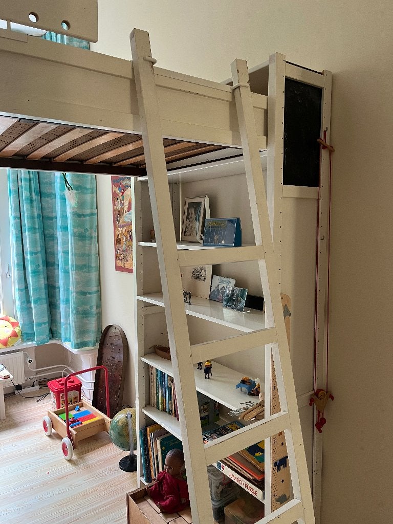 Lundia hoogslaper inclusief twee boekenkasten, Ophalen, Hoogslaper, Eenpersoons, 210 cm