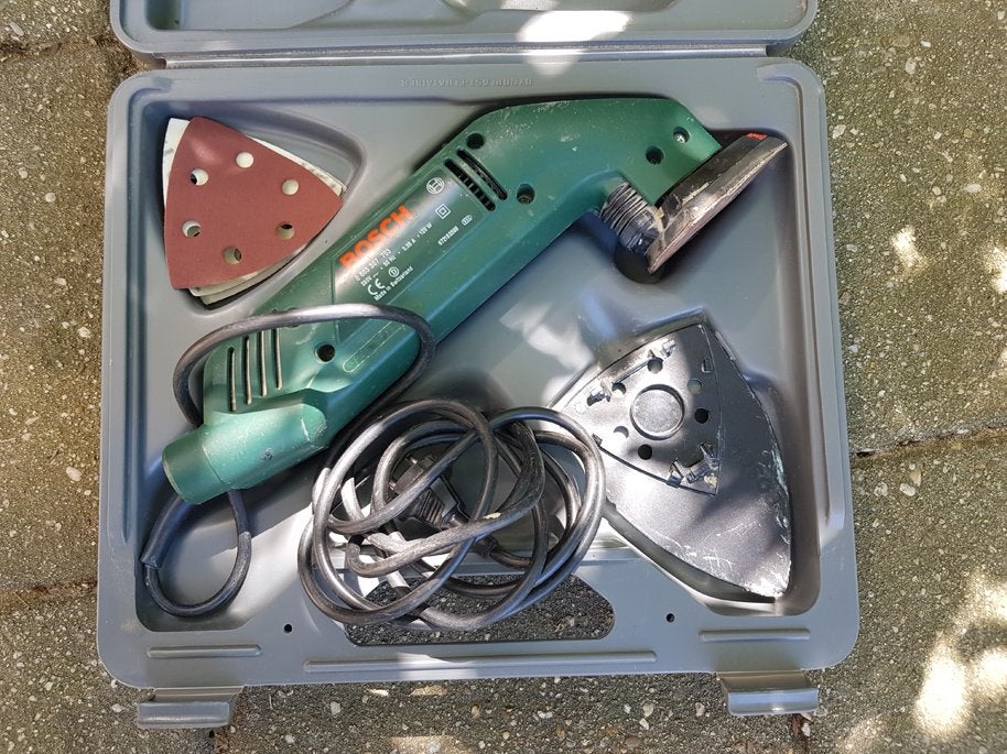 Bosch elektrische Deltaschuurmachine PDA 120E, Ophalen, Gebruikt, Minder dan 600 watt, Vlakschuurmachine