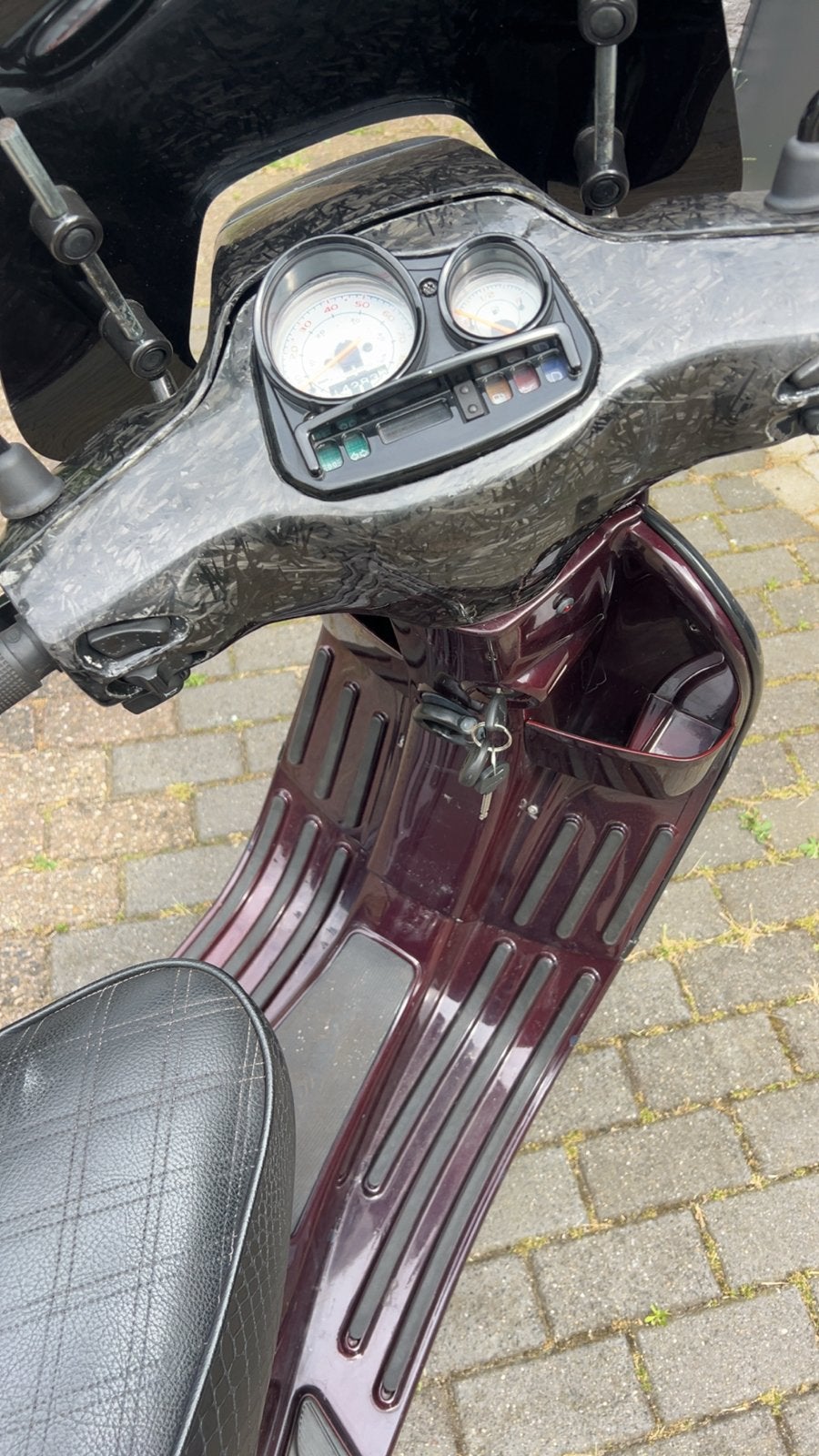 Vespa S50 80cc met alarm en begrenzer, Ophalen, Gebruikt