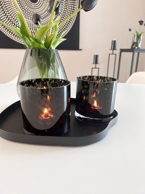 Vase The World Windlichten model Cheetah kleur grey., Ophalen, Zo goed als nieuw, Windlicht