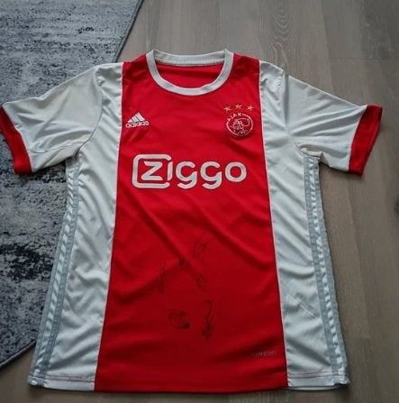 Adidas AFC Ajax thuisshirt uit het seizoen 2017 2018 met han, Ophalen of Verzenden, Gebruikt, Ajax, Shirt