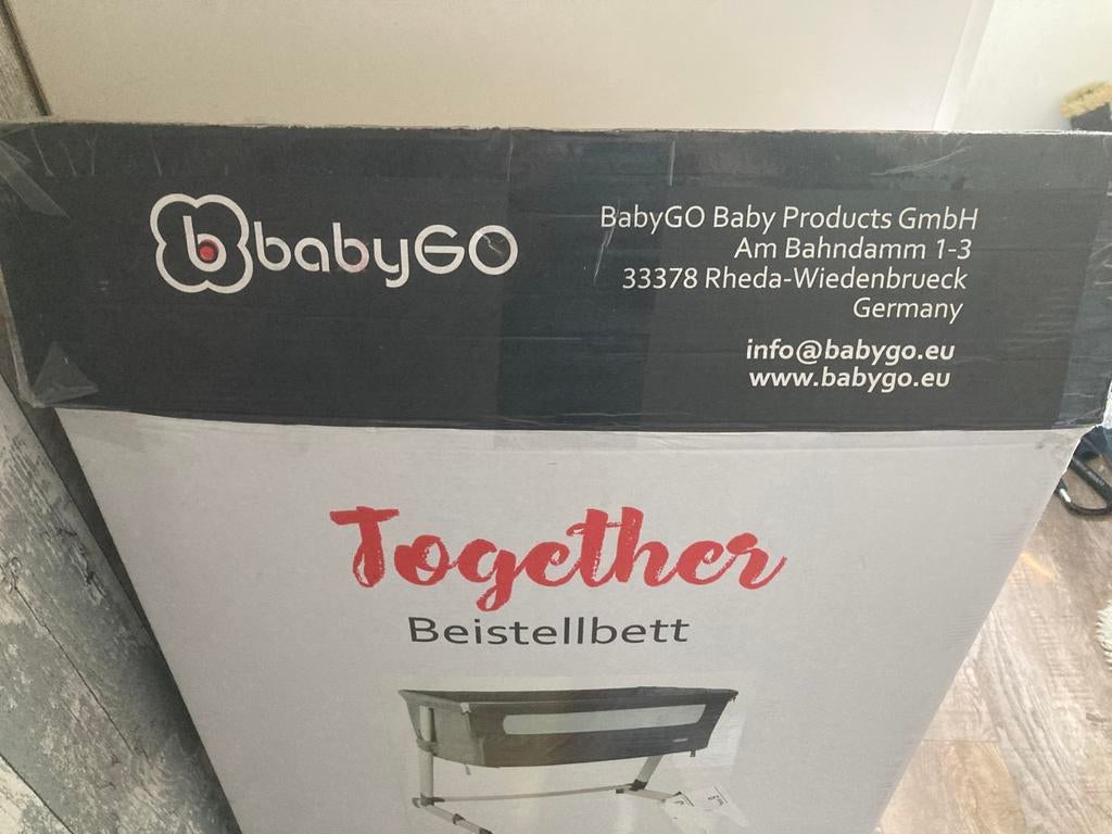 Co-sleeper babygo grijs., Ophalen, Zo goed als nieuw, Wieg